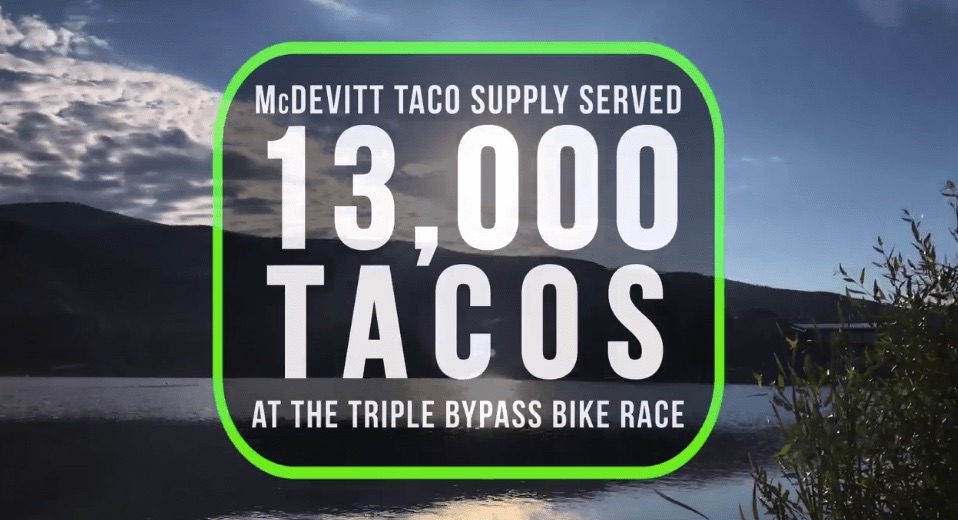 McDevitt Taco Supply at Triple Bypass Bike Race