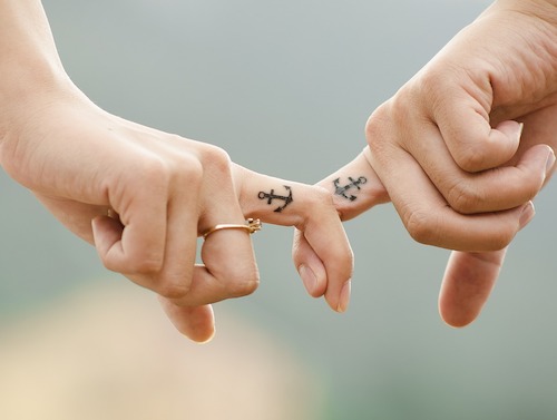 Wedding Catering: couple holding hands