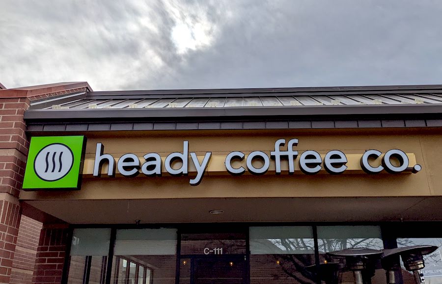 heady coffee co. exterior sign